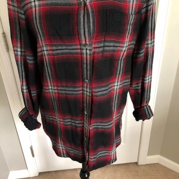 MADEWELL Classic Ex-Boyfriend Shirt in Plaid Small - Picture 7 of 8
